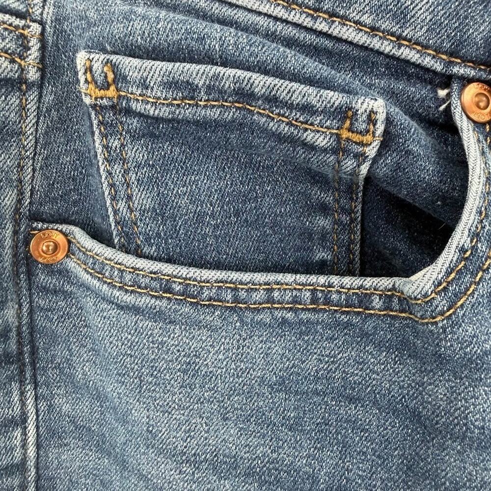 LOFT Womens The Boot Size 6 Blue Mid Rise Denim - Picture 3 of 9